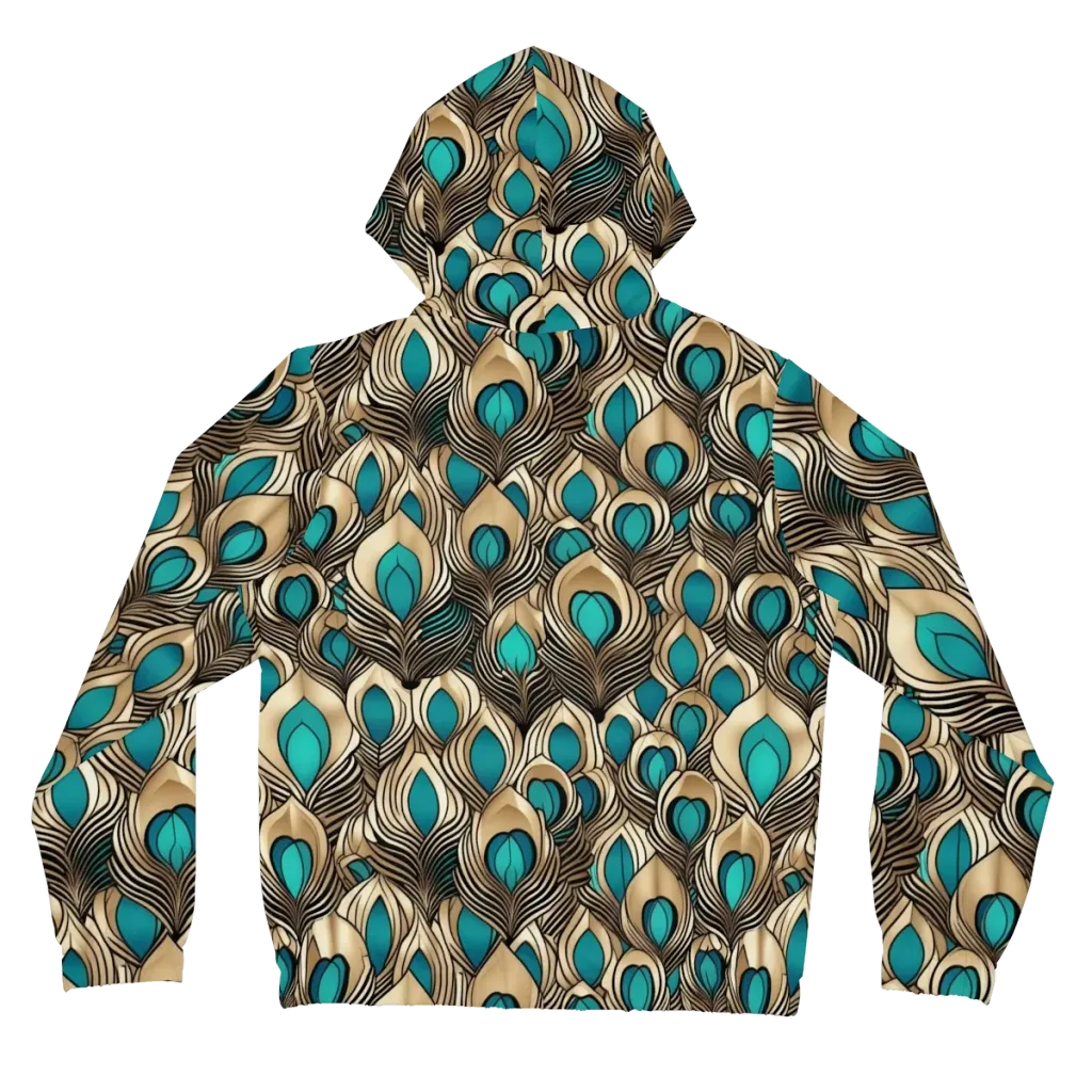 Gilded Feather on Women's Full-Zip Hoodie — Back