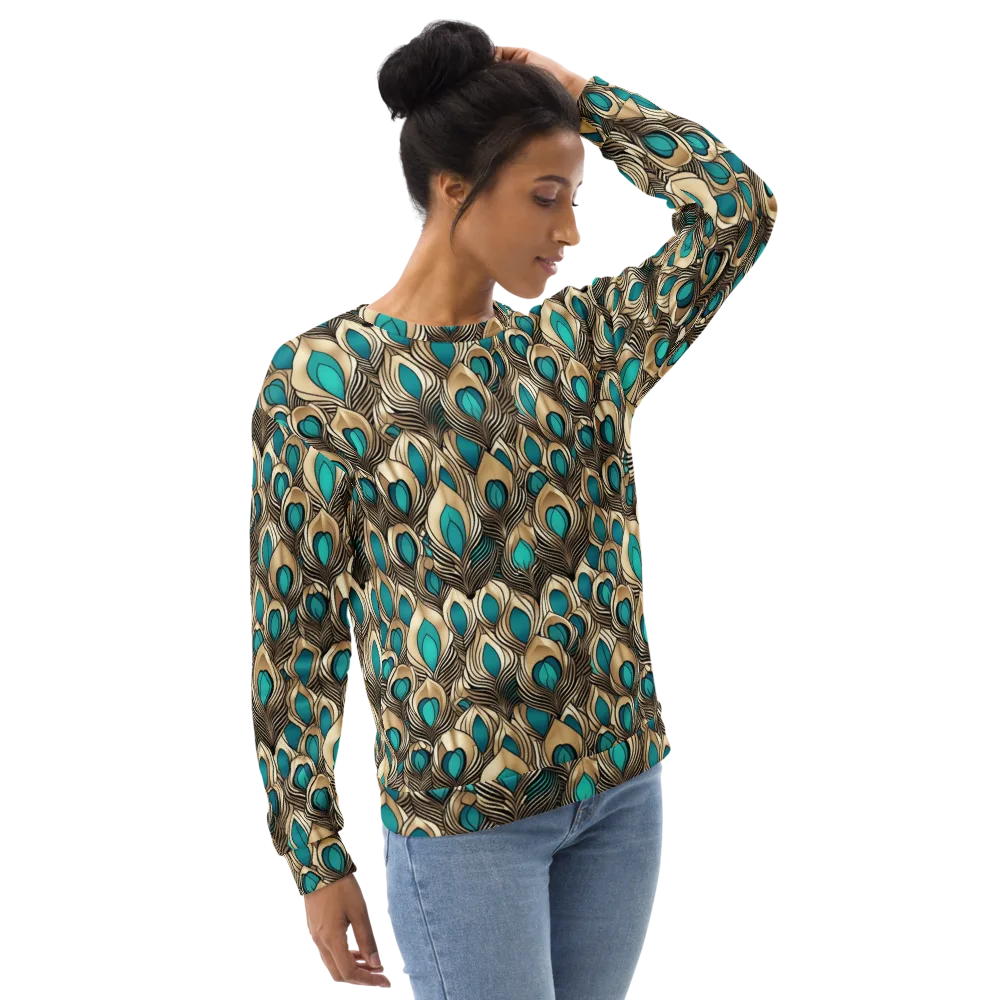 Gilded Feather on Sweatshirt — Right Front