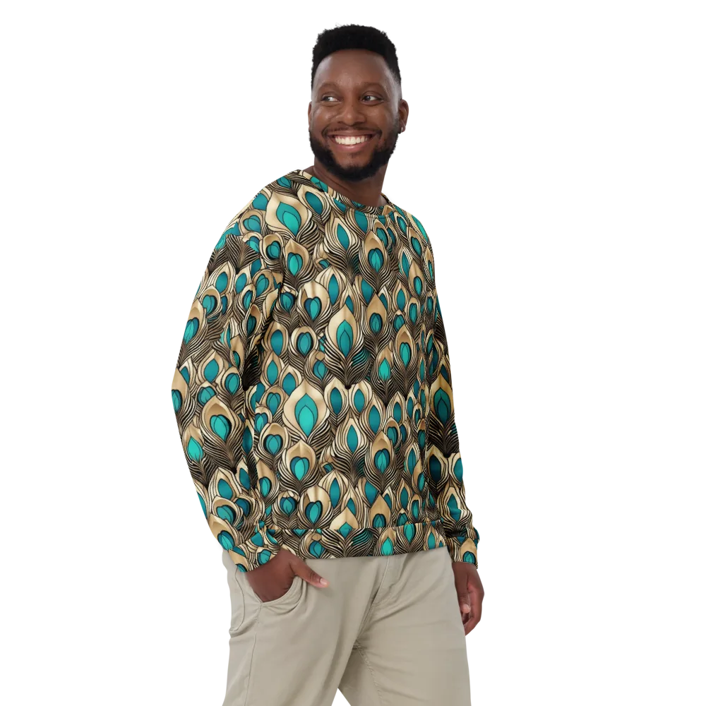 Gilded Feather on Sweatshirt — Front