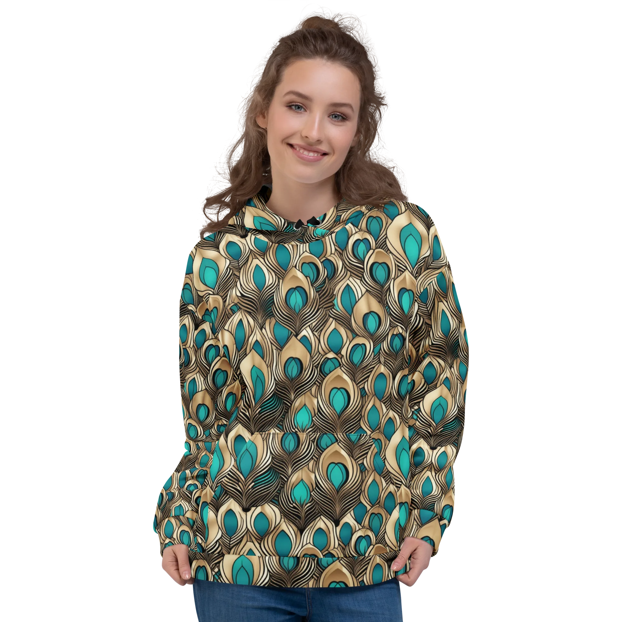 Gilded Feather on Hoodie — Front