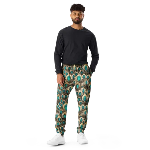 Gilded Feather on a Men's Joggers