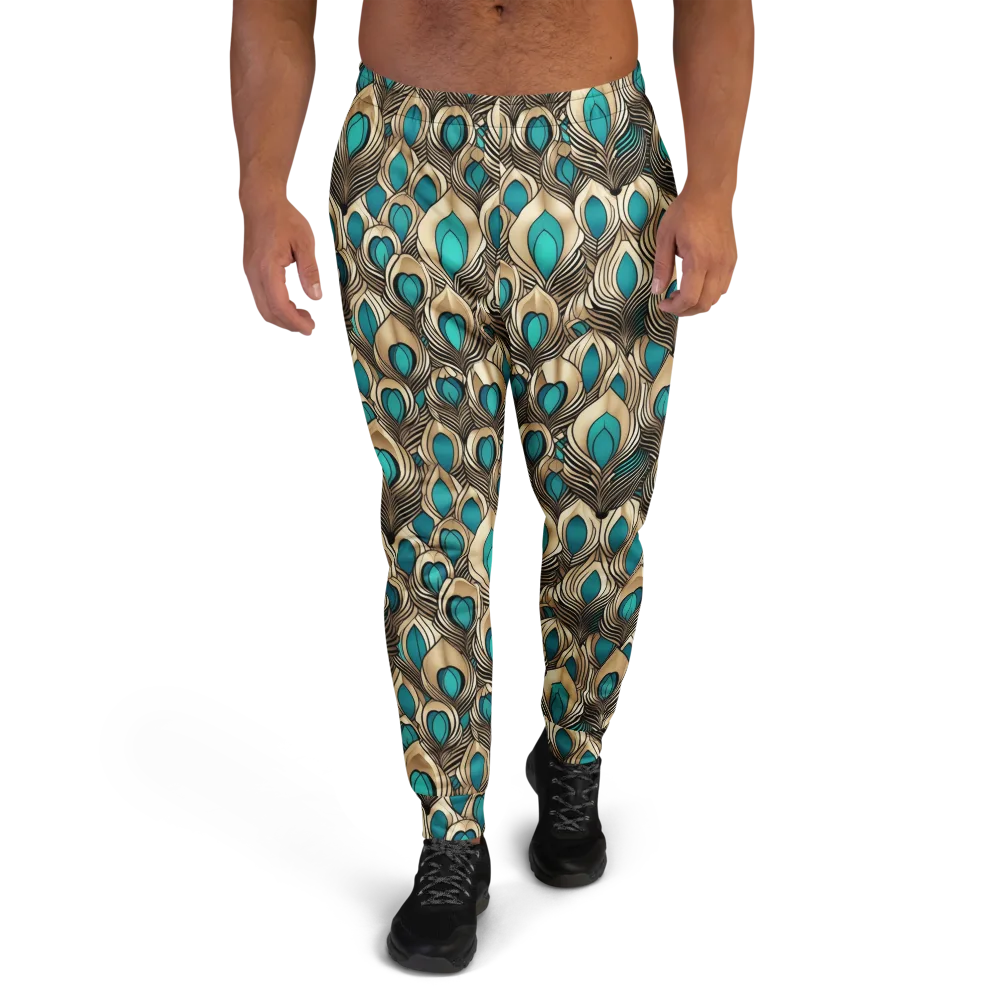Gilded Feather on Men's Joggers — Front