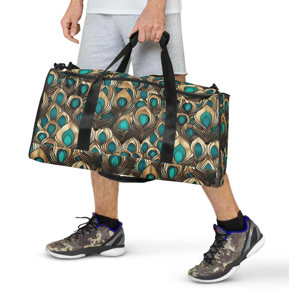 Gilded Feather on Duffle Bag — Front