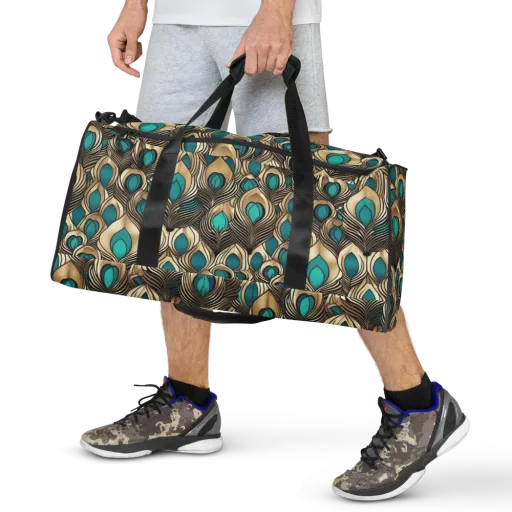 Gilded Feather on a Duffle Bag