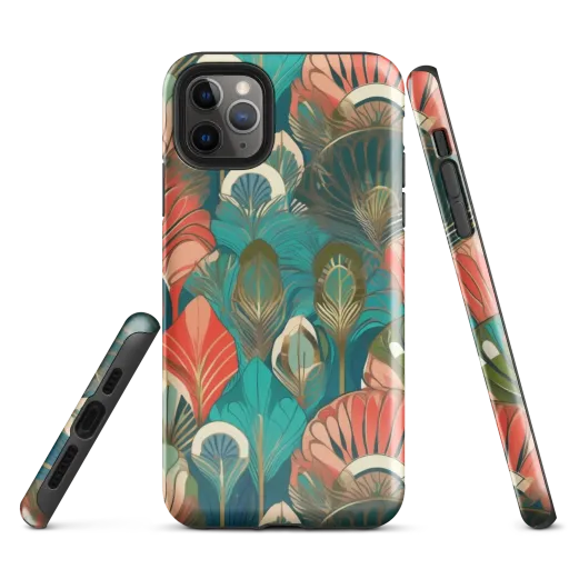 Tropical Deco on a Tough Case for iPhone®