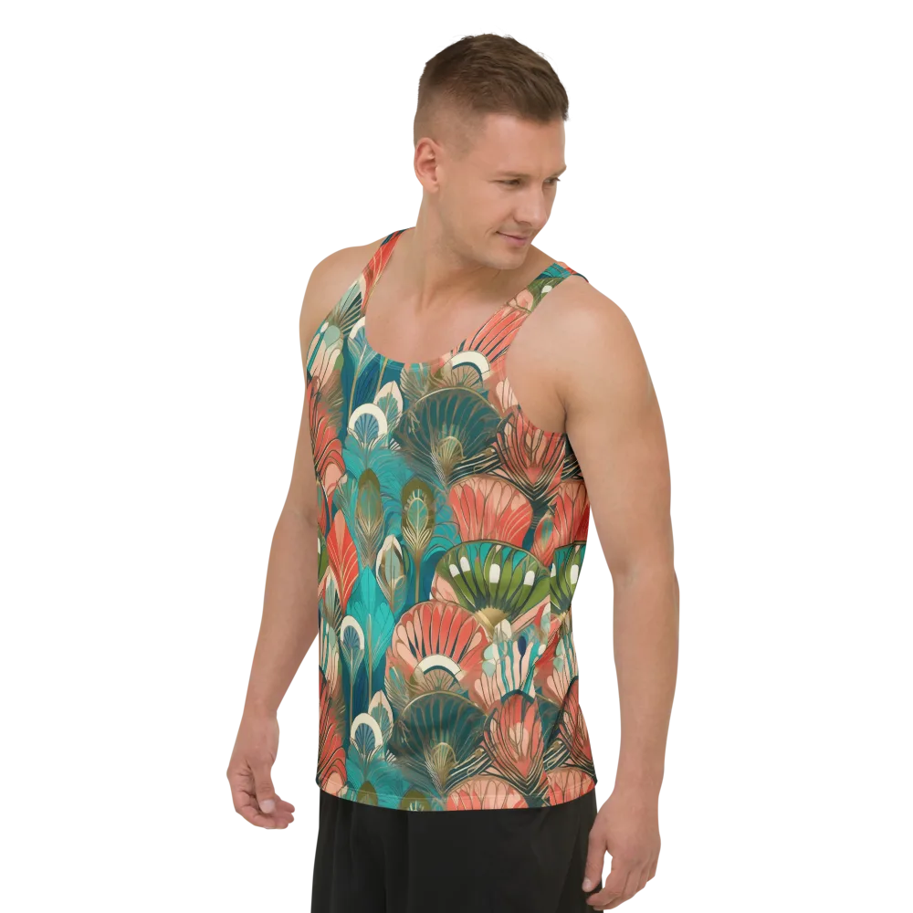 Tropical Deco on Men's Tank Top — Left Front