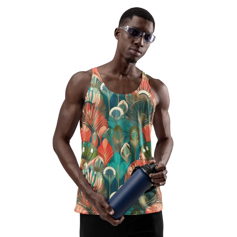 Tropical Deco on Men's Tank Top — Front