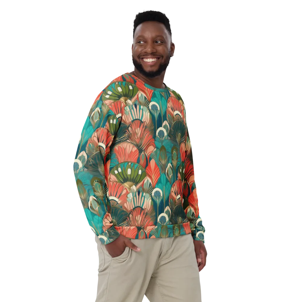 Tropical Deco on Sweatshirt — Front