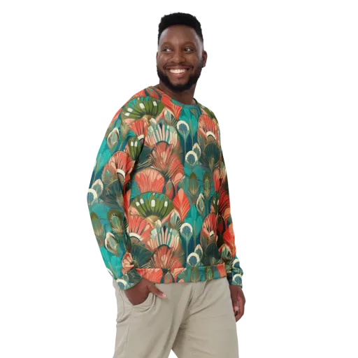 Tropical Deco on a Sweatshirt
