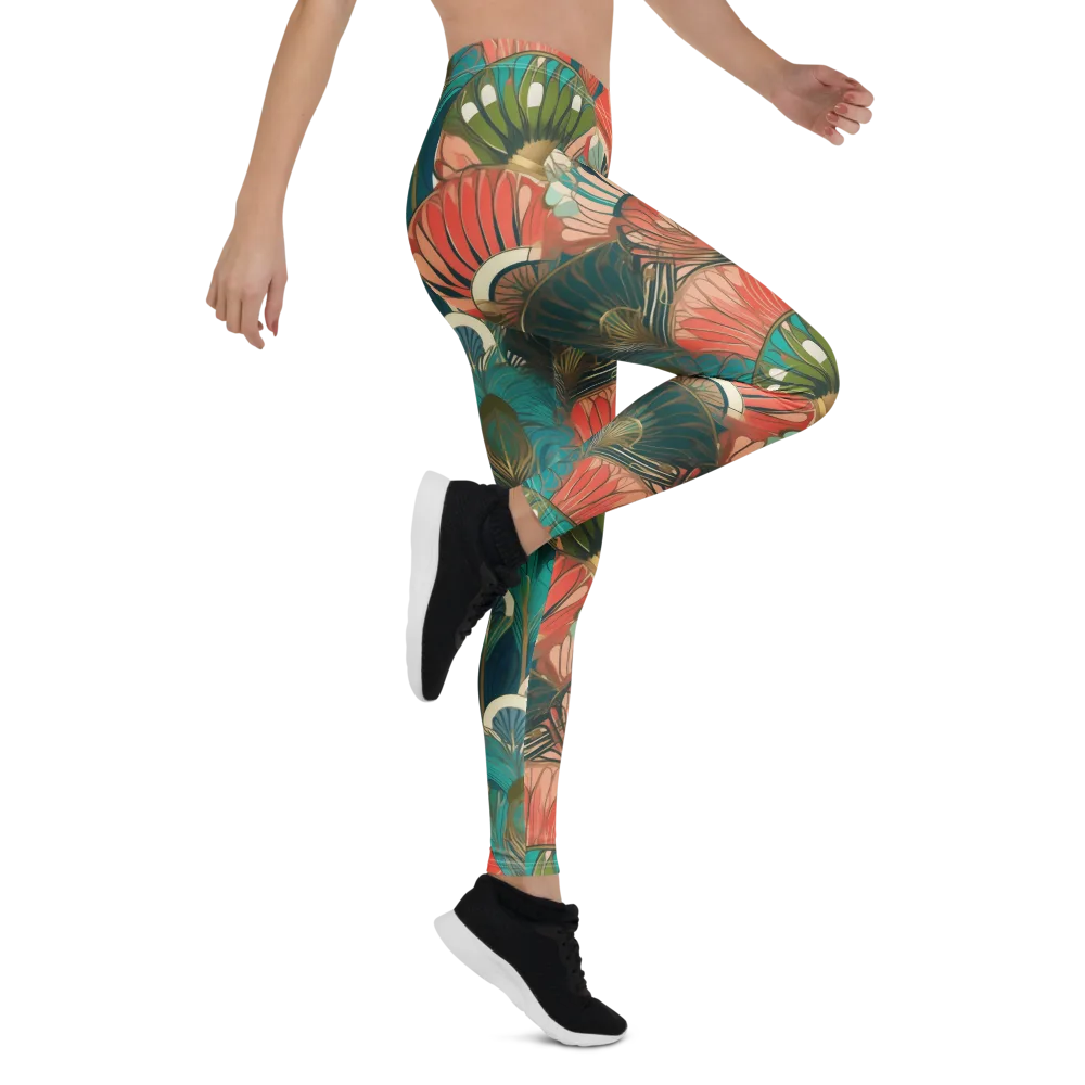 Tropical Deco on Leggings — Right