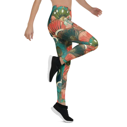 Tropical Deco on a Leggings