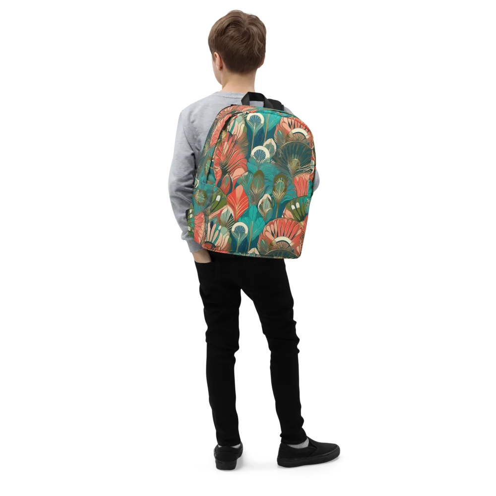 Tropical Deco on Minimalist Backpack — Right Front