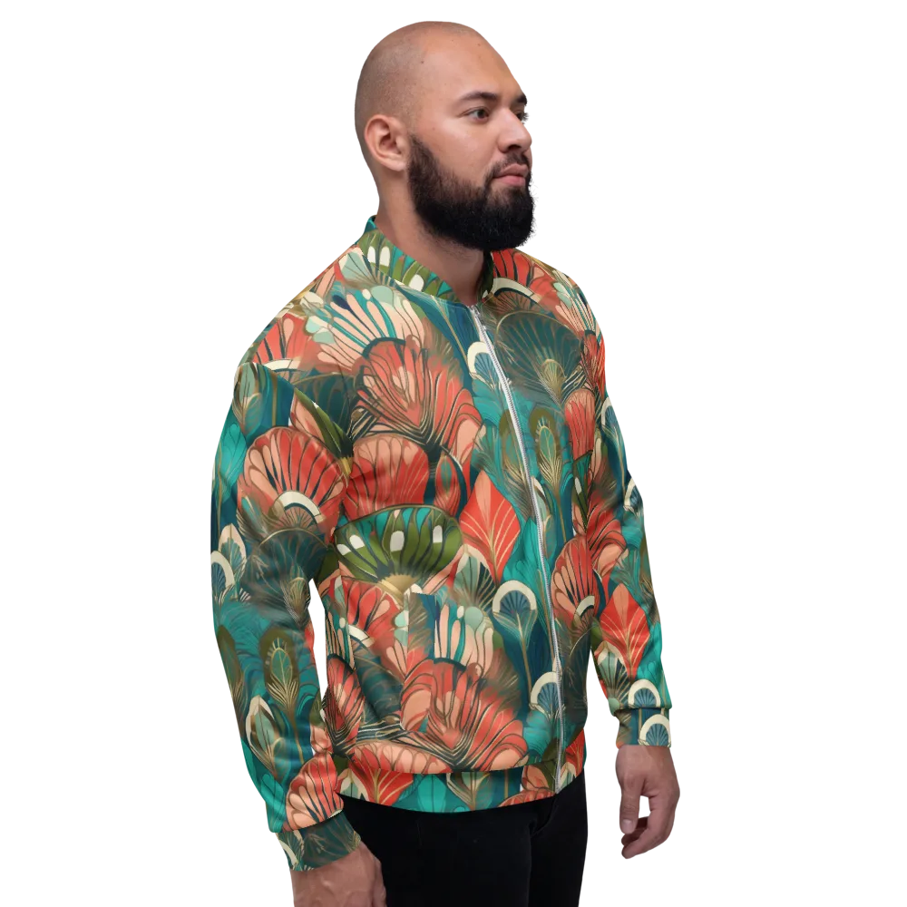 Tropical Deco on Bomber Jacket — Right