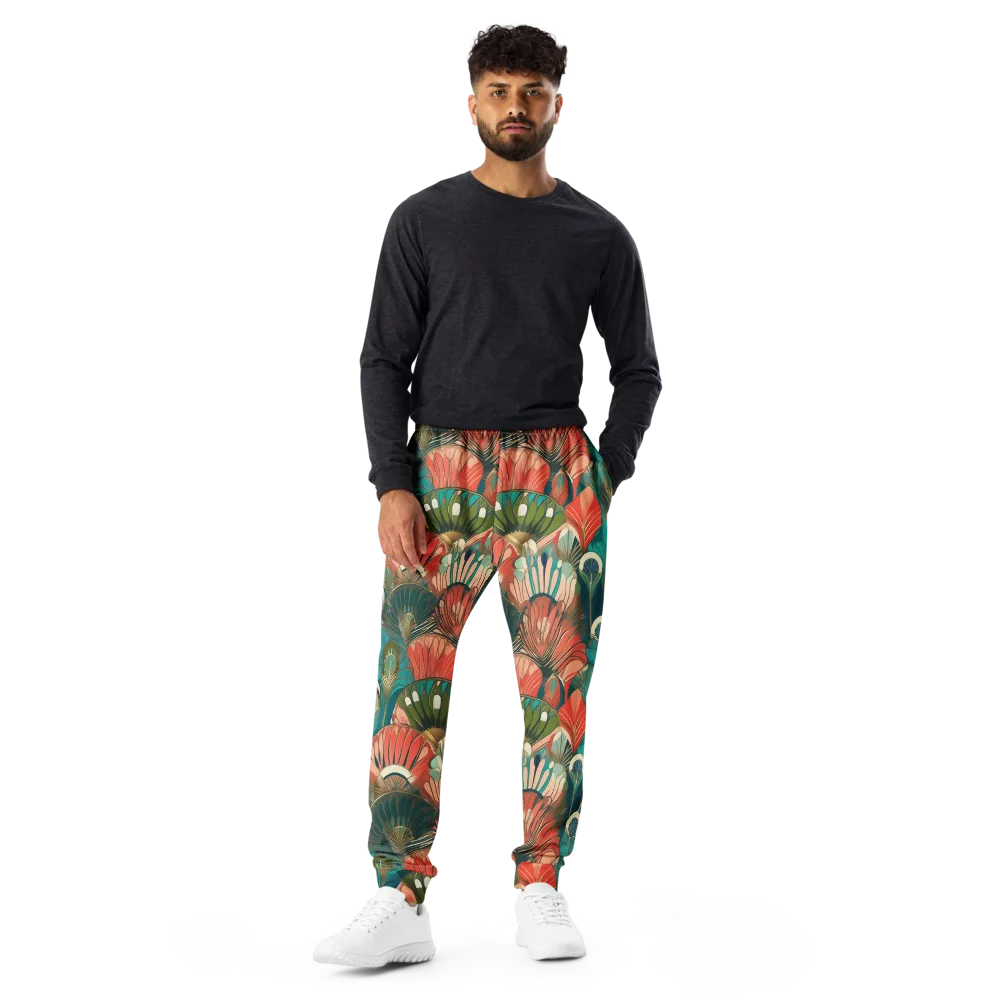 Tropical Deco on Men's Joggers — Front