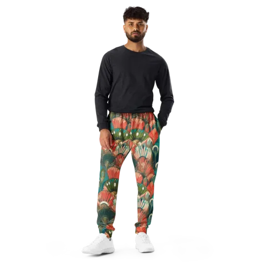 Tropical Deco on a Men's Joggers