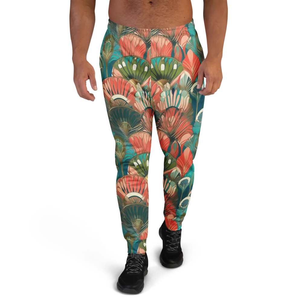 Tropical Deco on Men's Joggers — Front
