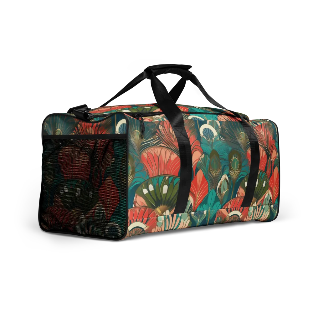 Tropical Deco on Duffle Bag — Right Front