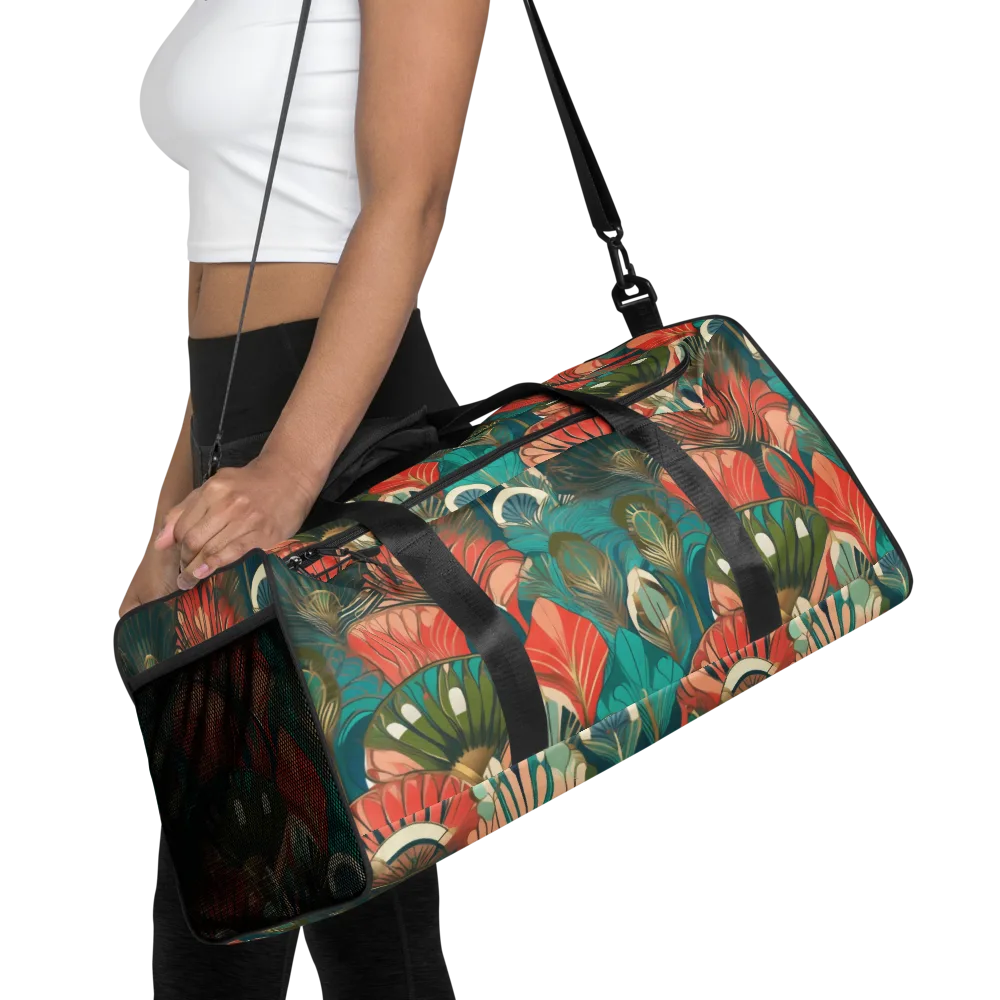 Tropical Deco on Duffle Bag — Front