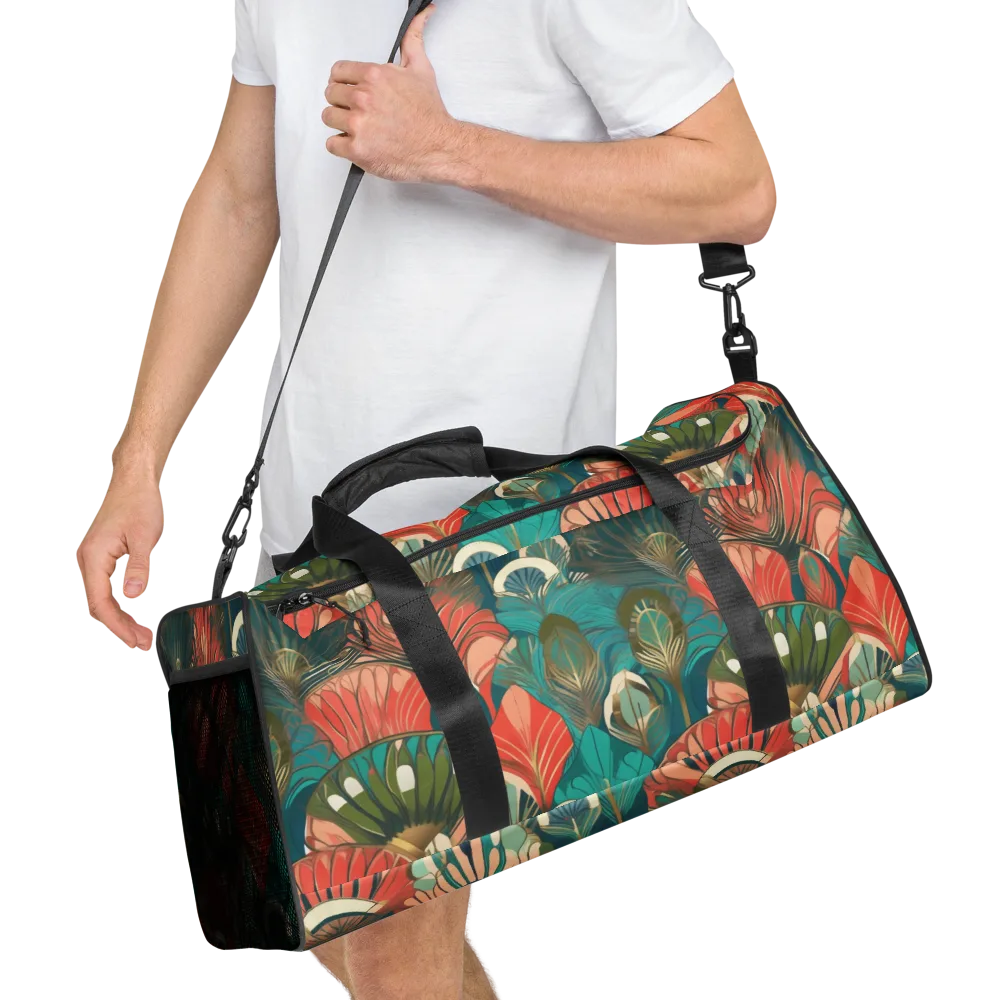 Tropical Deco on Duffle Bag — Right Front