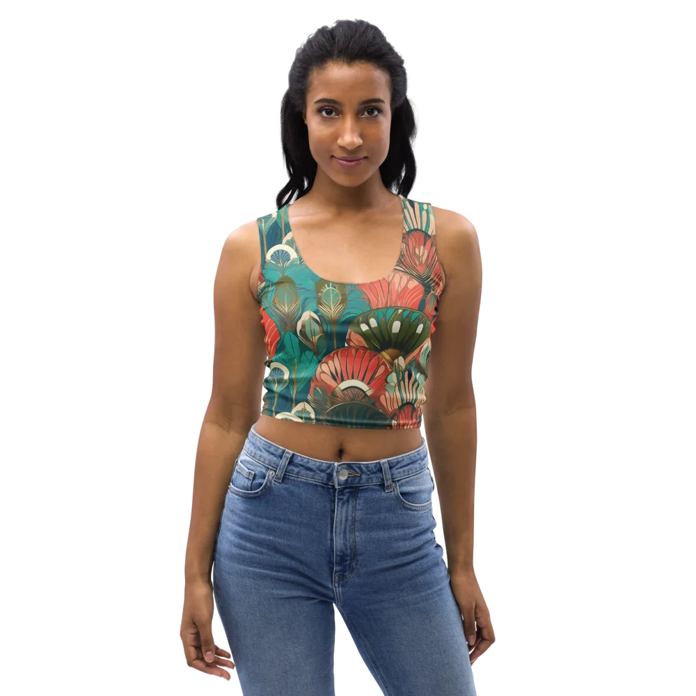 Tropical Deco on Crop Top — Front