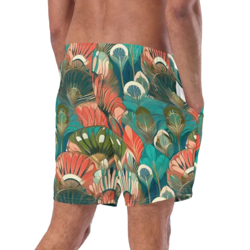 Tropical Deco on a Swim Trunks