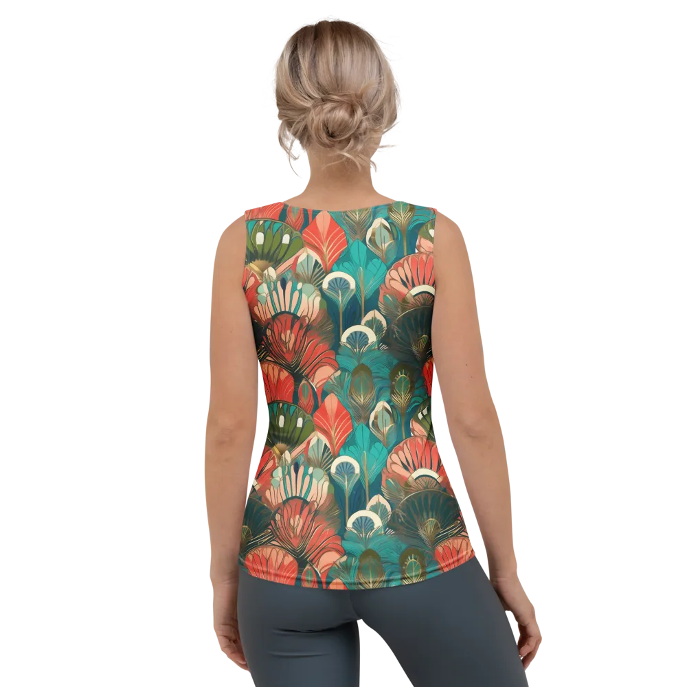 Tropical Deco on Women's Tank Top — Back
