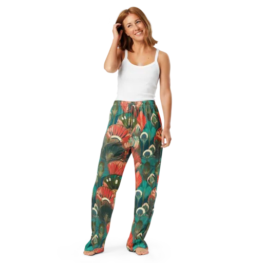 Tropical Deco on a Women's Pajama Pants