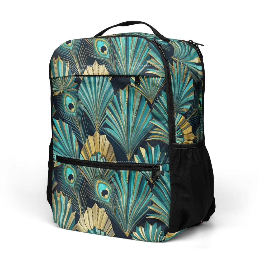 Art Deco Flight on Utility Backpack — Left Front
