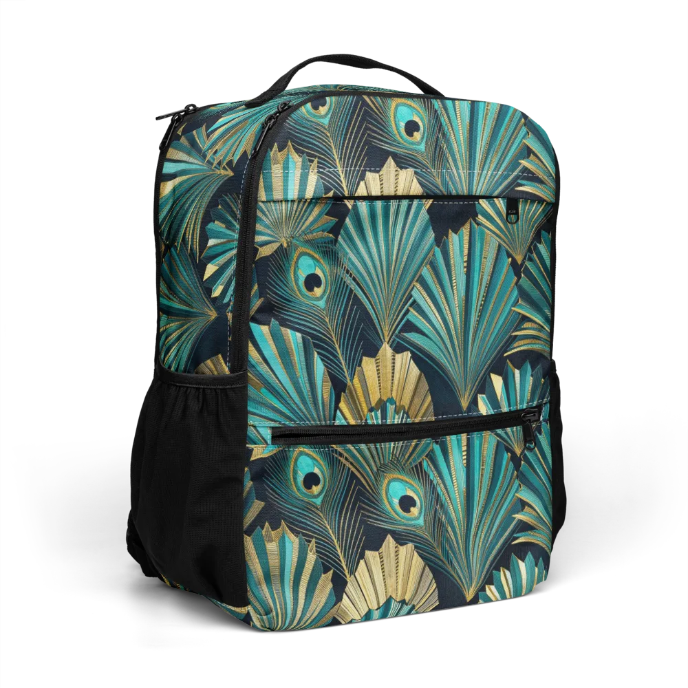 Art Deco Flight on Utility Backpack — Right Front