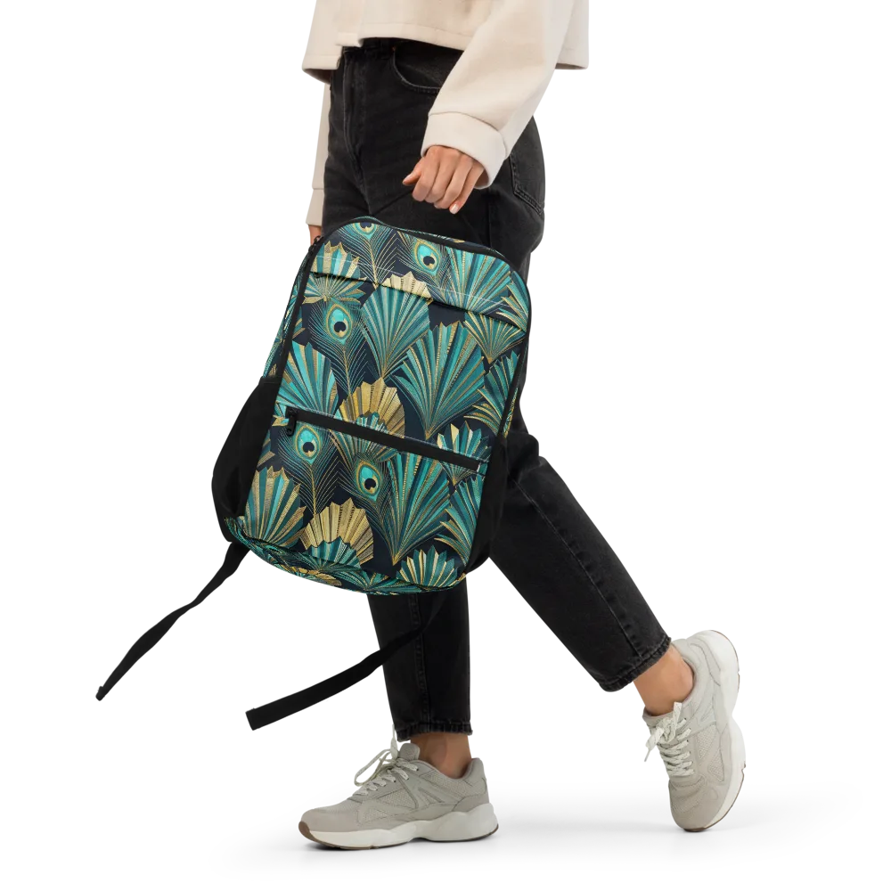 Art Deco Flight on Utility Backpack — Front