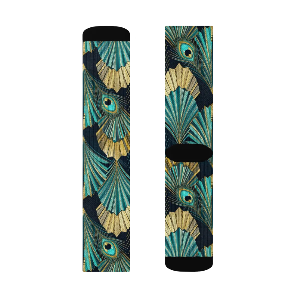 Art Deco Flight on Socks — Left Sock