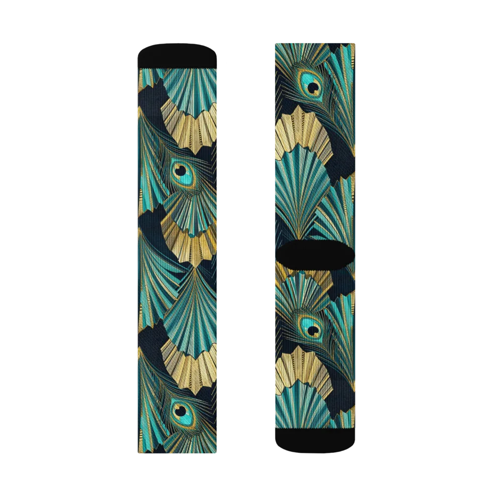 Art Deco Flight on Socks — Right Sock