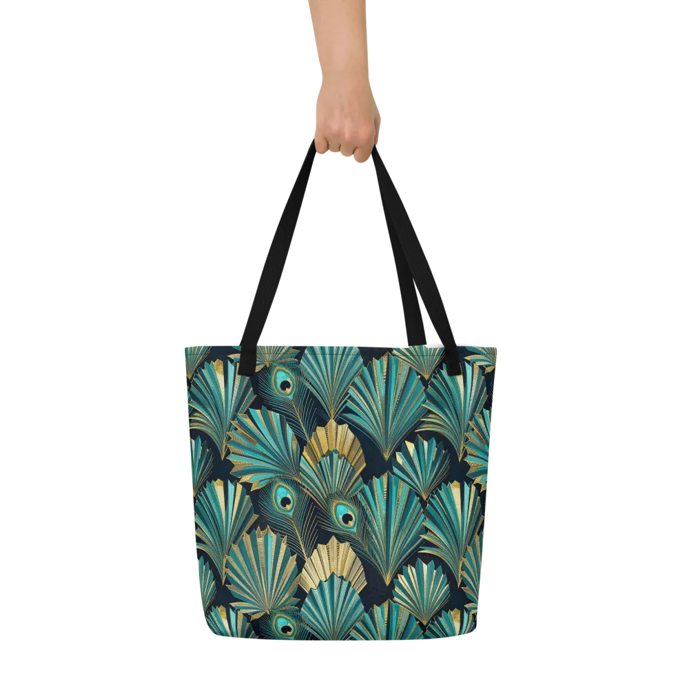 Art Deco Flight on Large Tote Bag W/ Pocket — Front