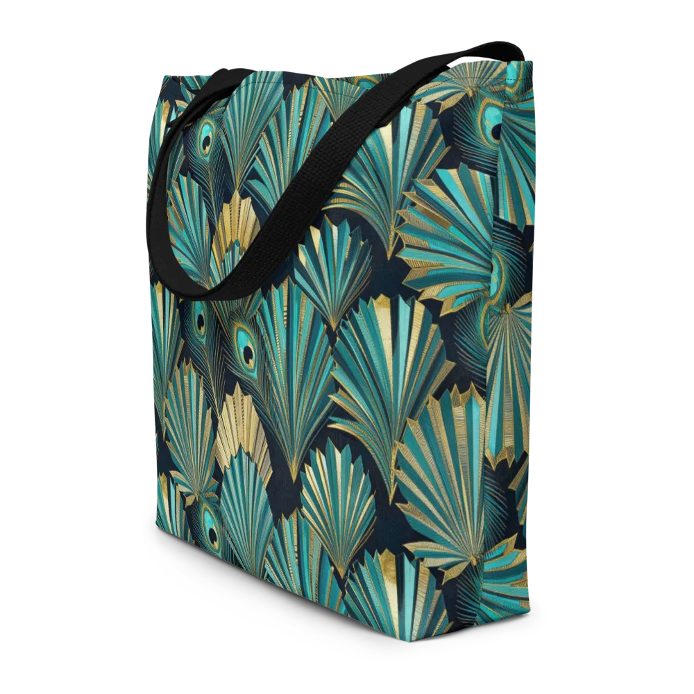 Art Deco Flight on Large Tote Bag W/ Pocket — Front