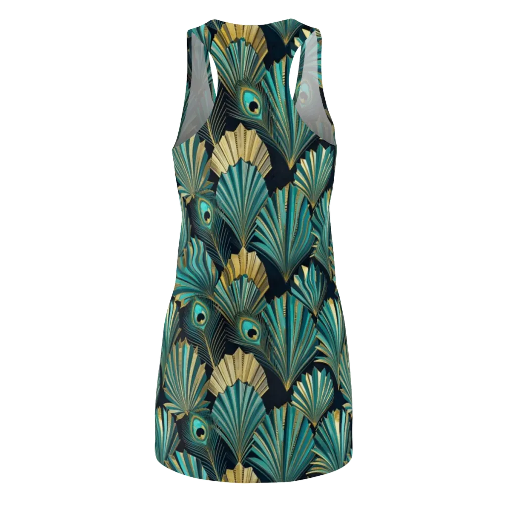 Art Deco Flight on Racerback Dress — Back