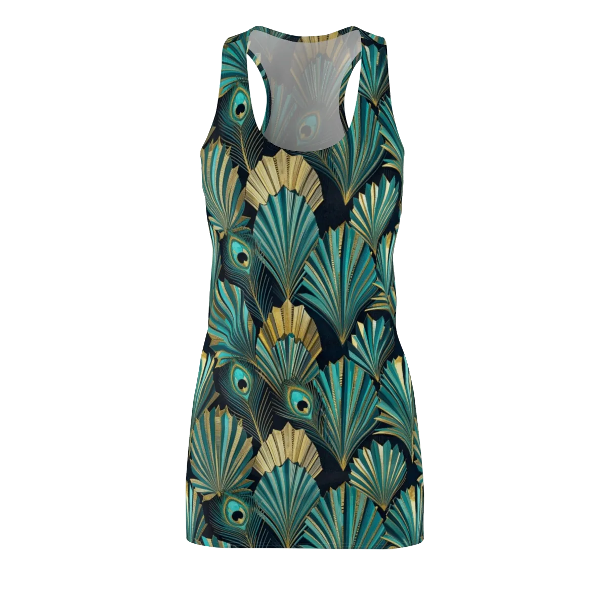 Art Deco Flight on Racerback Dress — Front