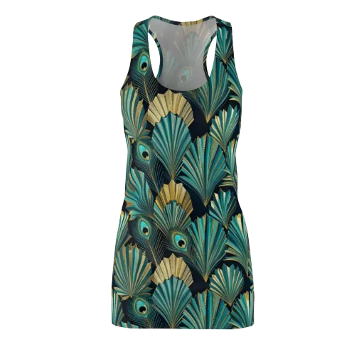 Art Deco Flight on a Racerback Dress