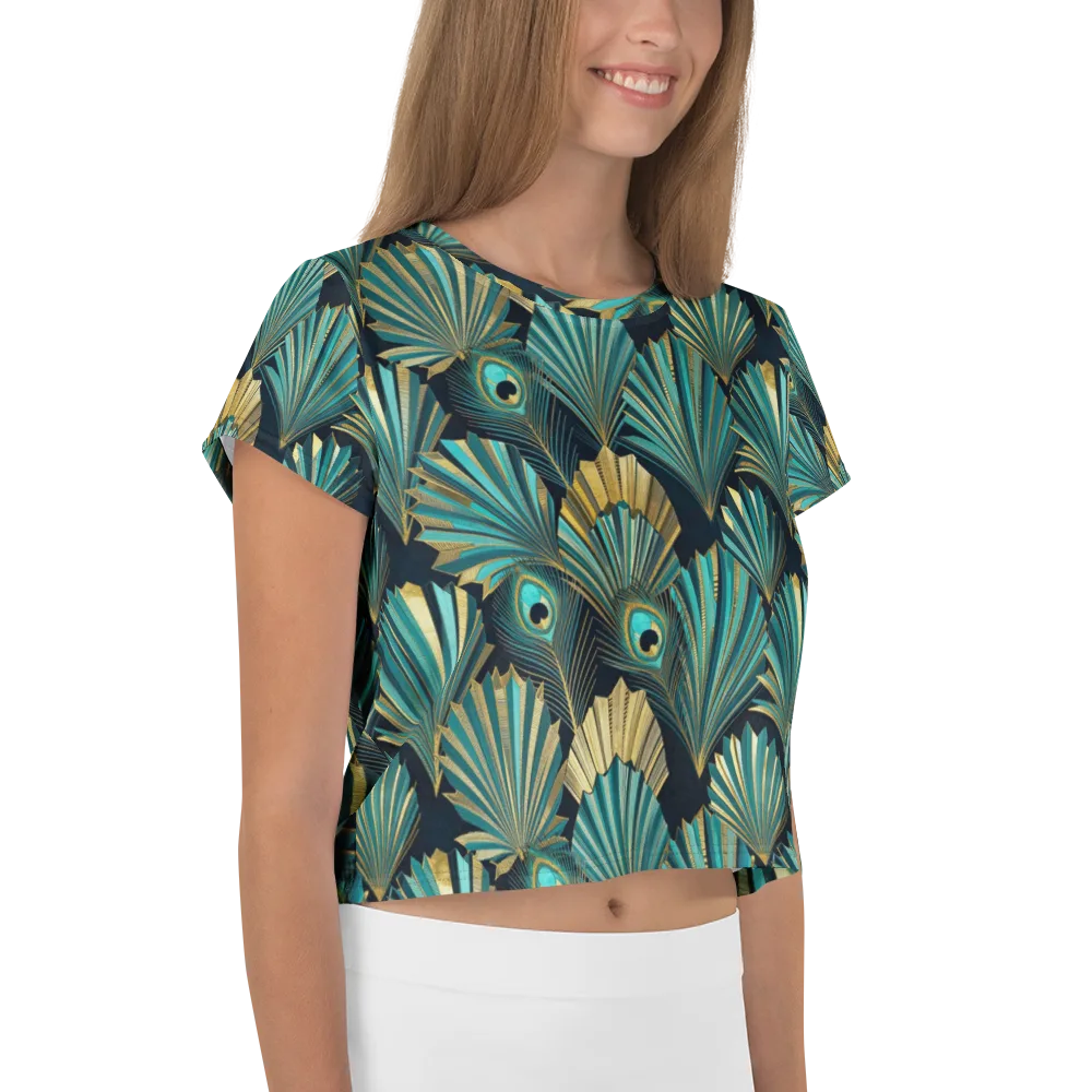 Art Deco Flight on Crop Tee — Right