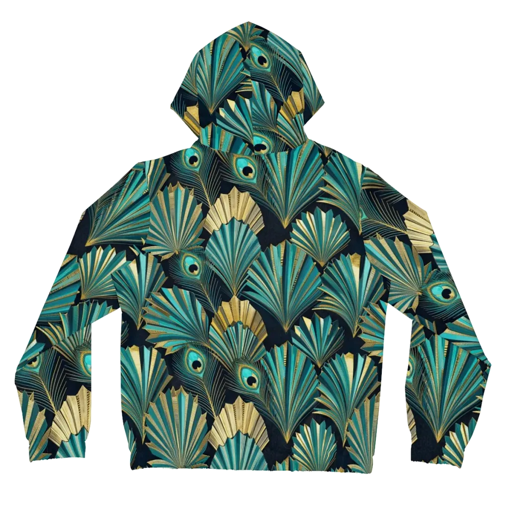 Art Deco Flight on Women's Full-Zip Hoodie — Back
