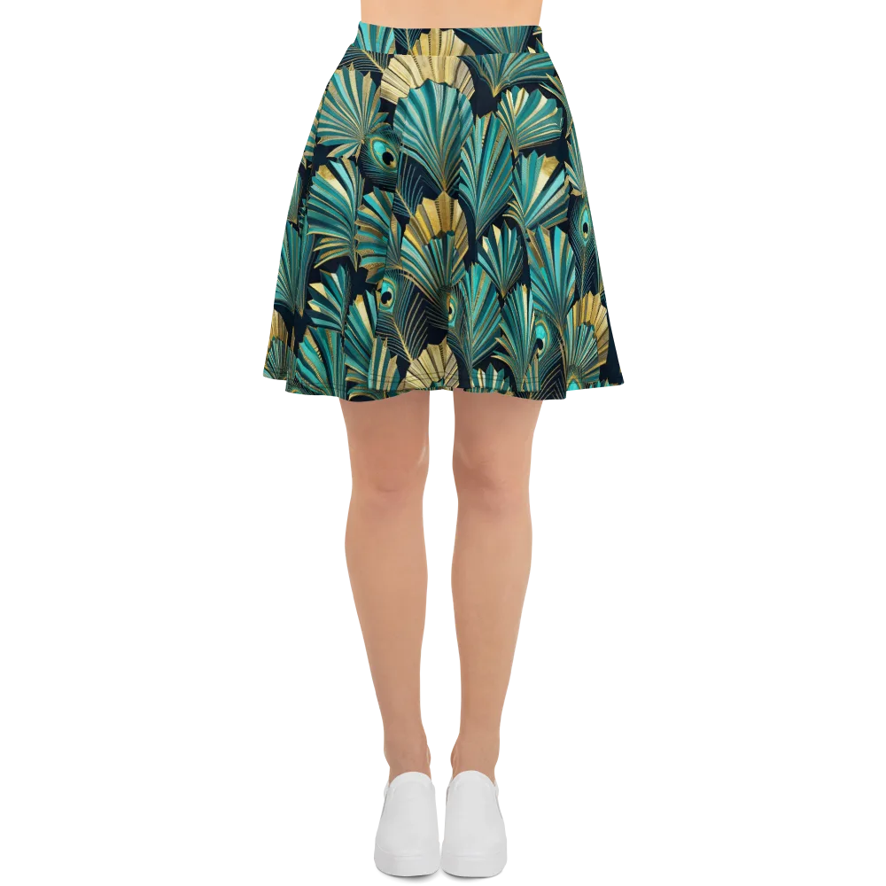 Art Deco Flight on Skater Skirt — Front