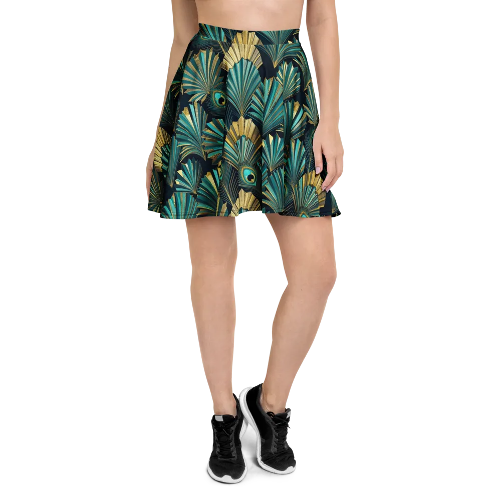 Art Deco Flight on Skater Skirt — Front