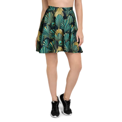 Art Deco Flight on a Skater Skirt