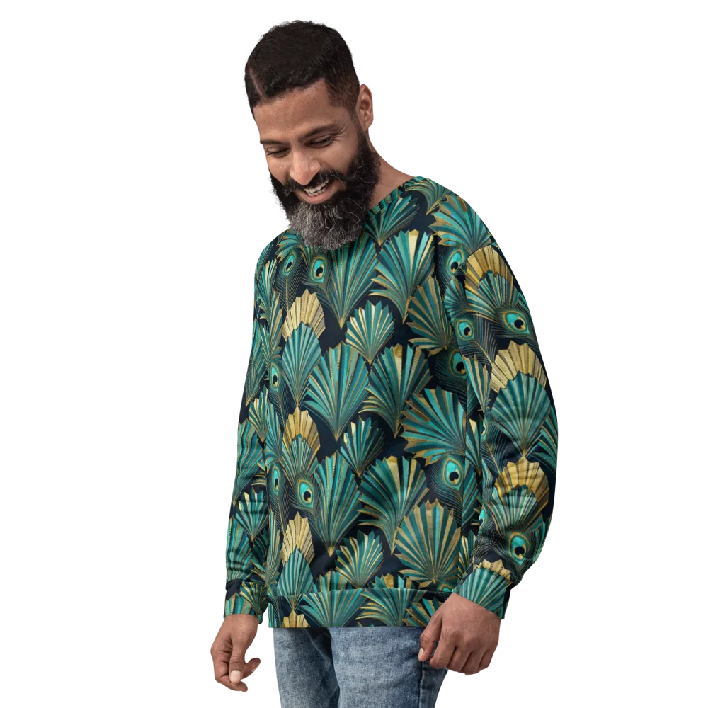 Art Deco Flight on Sweatshirt — Left Front