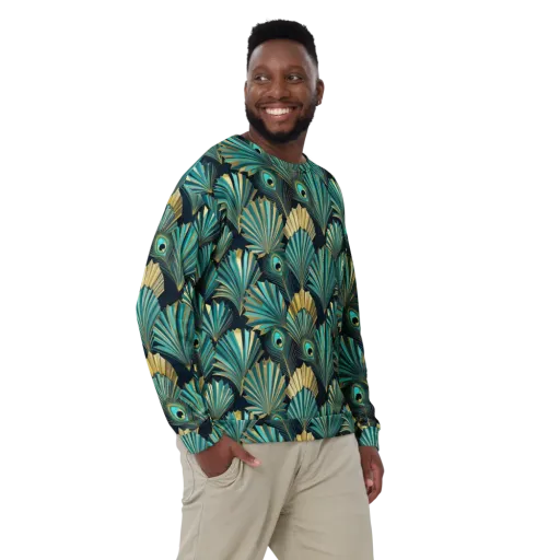 Art Deco Flight on a Sweatshirt