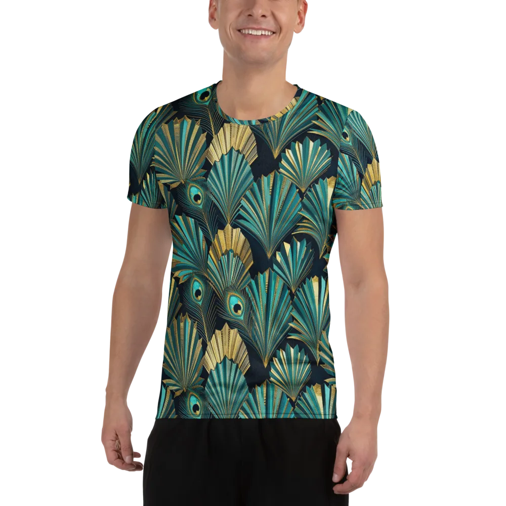 Art Deco Flight on Men's Athletic T-Shirt — Front