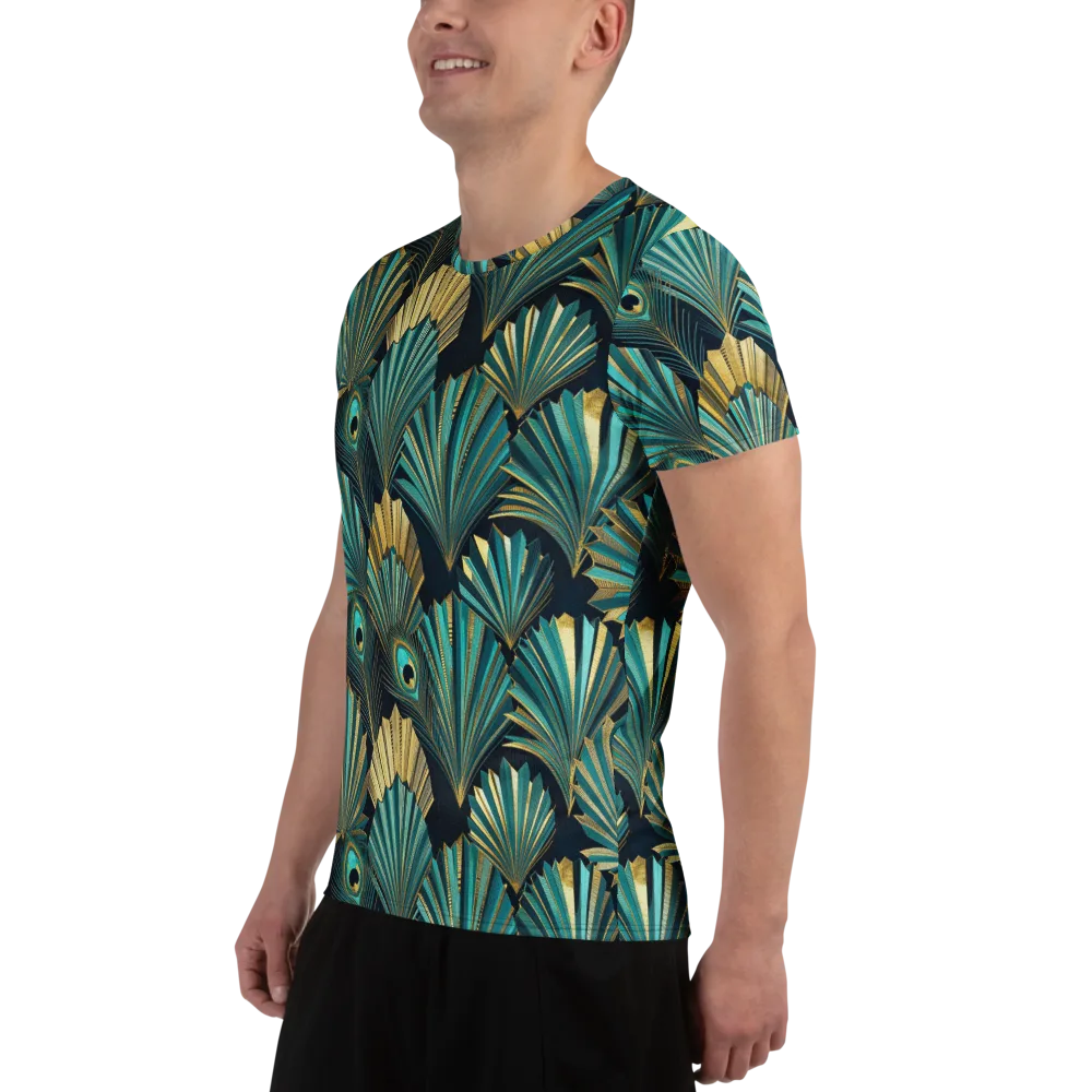 Art Deco Flight on Men's Athletic T-Shirt — Left