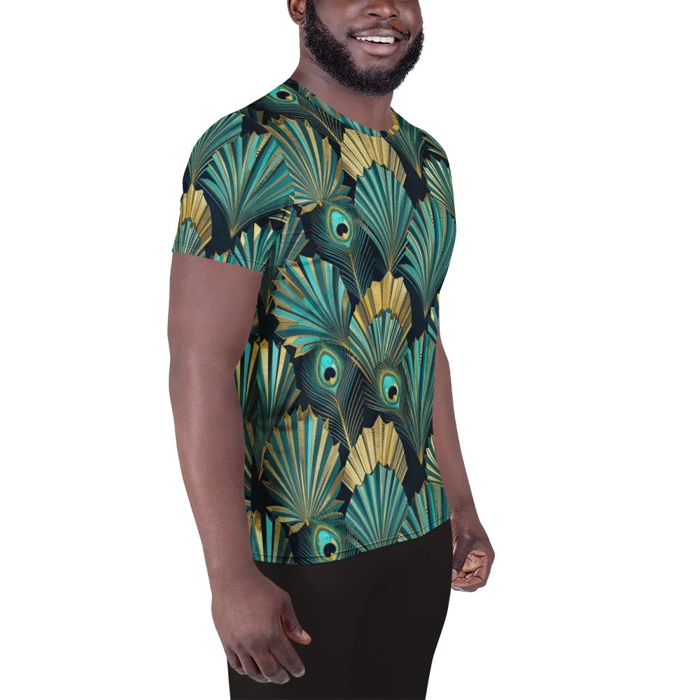 Art Deco Flight on Men's Athletic T-Shirt — Right
