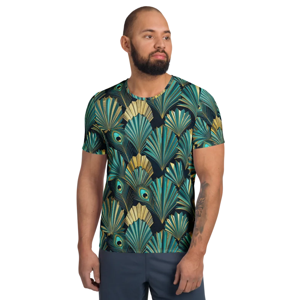 Art Deco Flight on Men's Athletic T-Shirt — Front