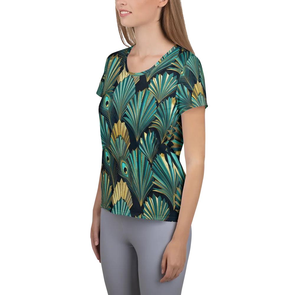 Art Deco Flight on Women's Athletic T-Shirt — Left