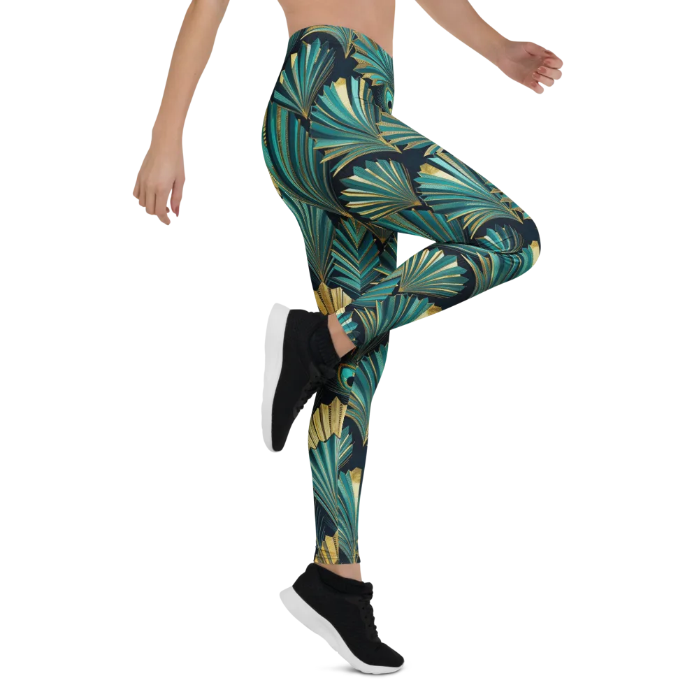 Art Deco Flight on Leggings — Right